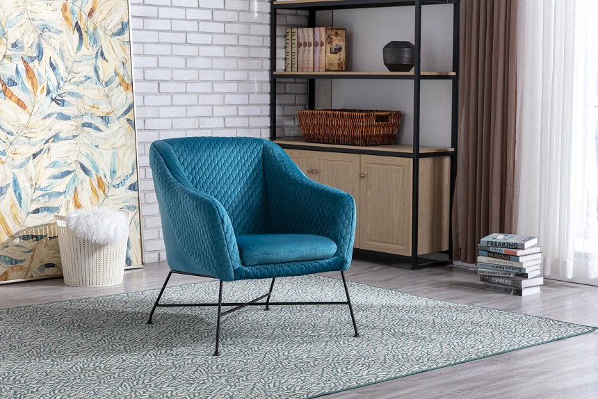 Cleo Accent Chair - Federal Blue