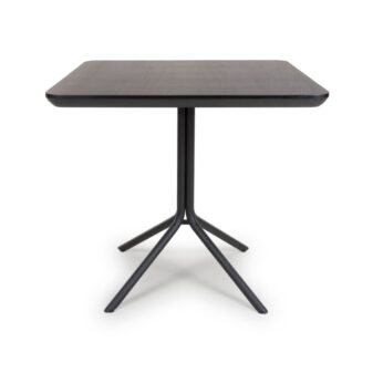 Boston Square Table 800 x 800mm - Black