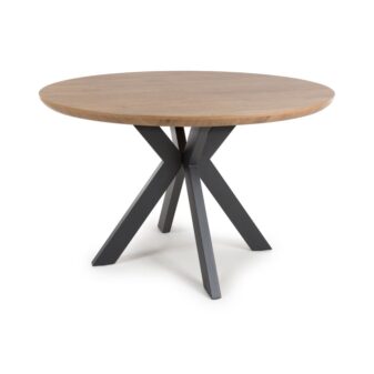 Boston Round Table 1200mm - Rustic Oak