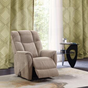Renato Lift & Rise Recliner - Oatmeal, Nutmeg or Gun Metal