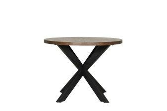 Nate Dining Table - 100cm Round - Oak or Smoked