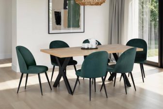 Nate 180cm Rect Table - Oak or Smoked