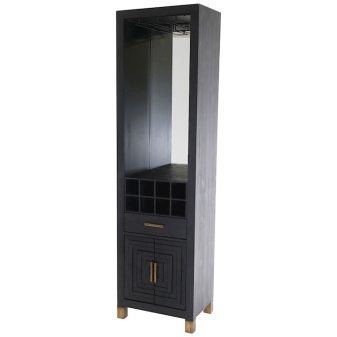 Black Wine Cabinet