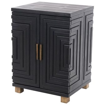 Black 2 Door Cabinet