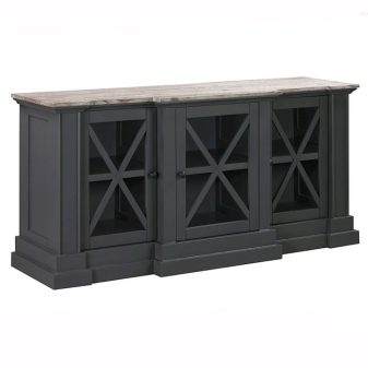 Bilbury Off Black 3 Door Sideboard