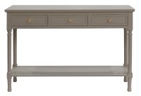 Khaki 3 Drw 1 Shelf Console