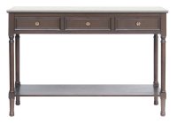 Jacobean 3 Drw 1 Shelf Console Table