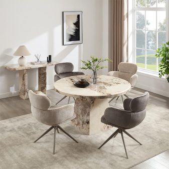 Artemis Round Dining Table - 130cm