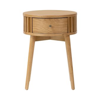 Soho Round Side Table - Oak